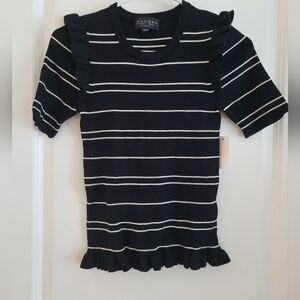 Laundry by Shelli Segal Black Blouse in size small NWT